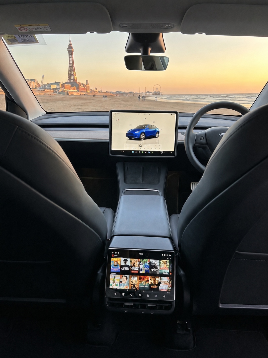 EV Exec Tesla interior